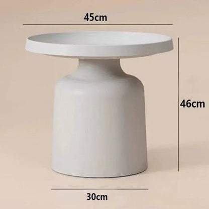 Nordic Minimalist Round Coffee Table with Storage – view 9, modern home furniture