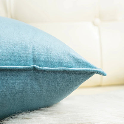 1 Piece Super Soft Velvet Solid Color Living Room Sofa Decorative Cushion Cover Pillow Cover (excluding Filler)