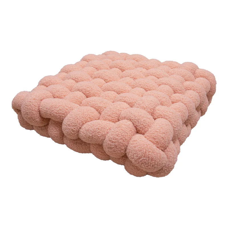 Nordic INS Lamb Velvet Square Woven Chair Pad Sofa  Cuion Plu Pillow Decorative Bay Window Pad Office Area Coffee op