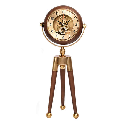 Retro Desk Clock Living Room Clocks Gear Silent Table Clock Antique Home Decoration Bedroom Watch Nordic Interior Accessories