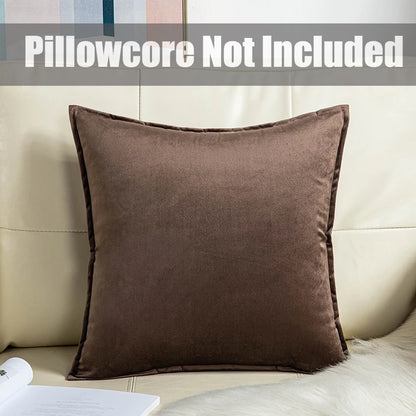 1 Piece Super Soft Velvet Solid Color Living Room Sofa Decorative Cushion Cover Pillow Cover (excluding Filler)