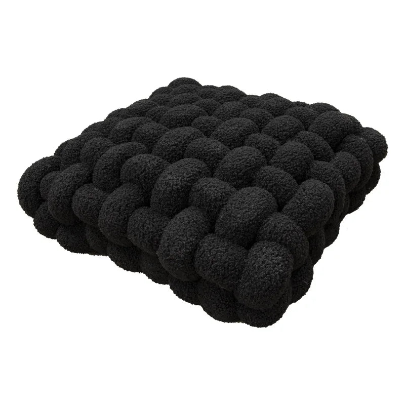 Nordic INS Lamb Velvet Square Woven Chair Pad Sofa  Cuion Plu Pillow Decorative Bay Window Pad Office Area Coffee op