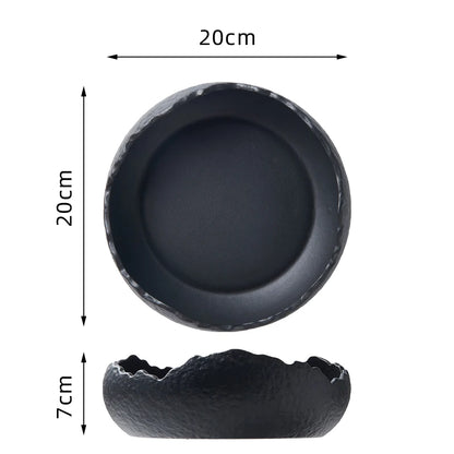 Ceramic Eggshell Bowl Dessert Bowl Advanced Fine Fruit Salad Cold Dishes Bowl Hotel Tableware Molecular Cuisine