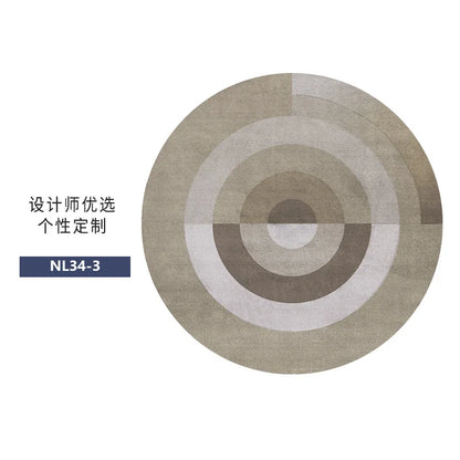 Nordic Style Rugs for Bedroom Light Luxury Living Room Decoration Round Carpet Home Fluffy Soft Rug Thick Plush Lounge Floor Mat