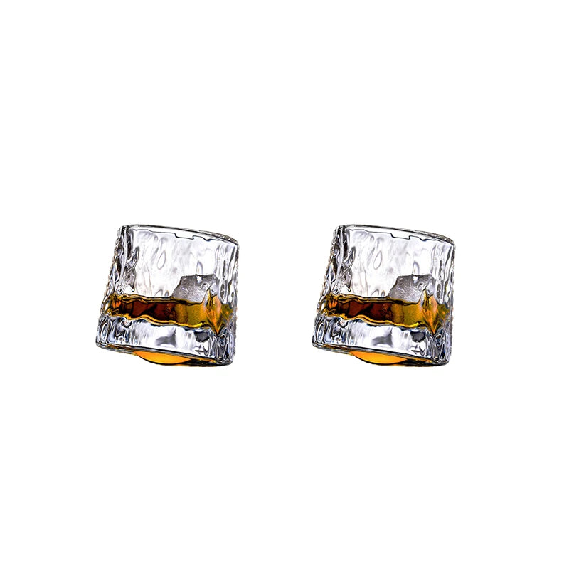 160Ml Tumbler Glass Rotating Whiskey Glass Creative Gyro Glass Drinkware Red Wine Glass Shake Decompression Glass Wine Cup