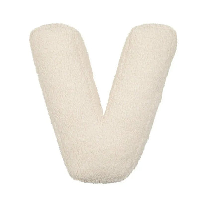 26 Lamb Wool Letter Children's Toy Bedroom Sofa Decoration Pillow Toddler Sleep Soothing Pillow Cushion Pillow Background Set
