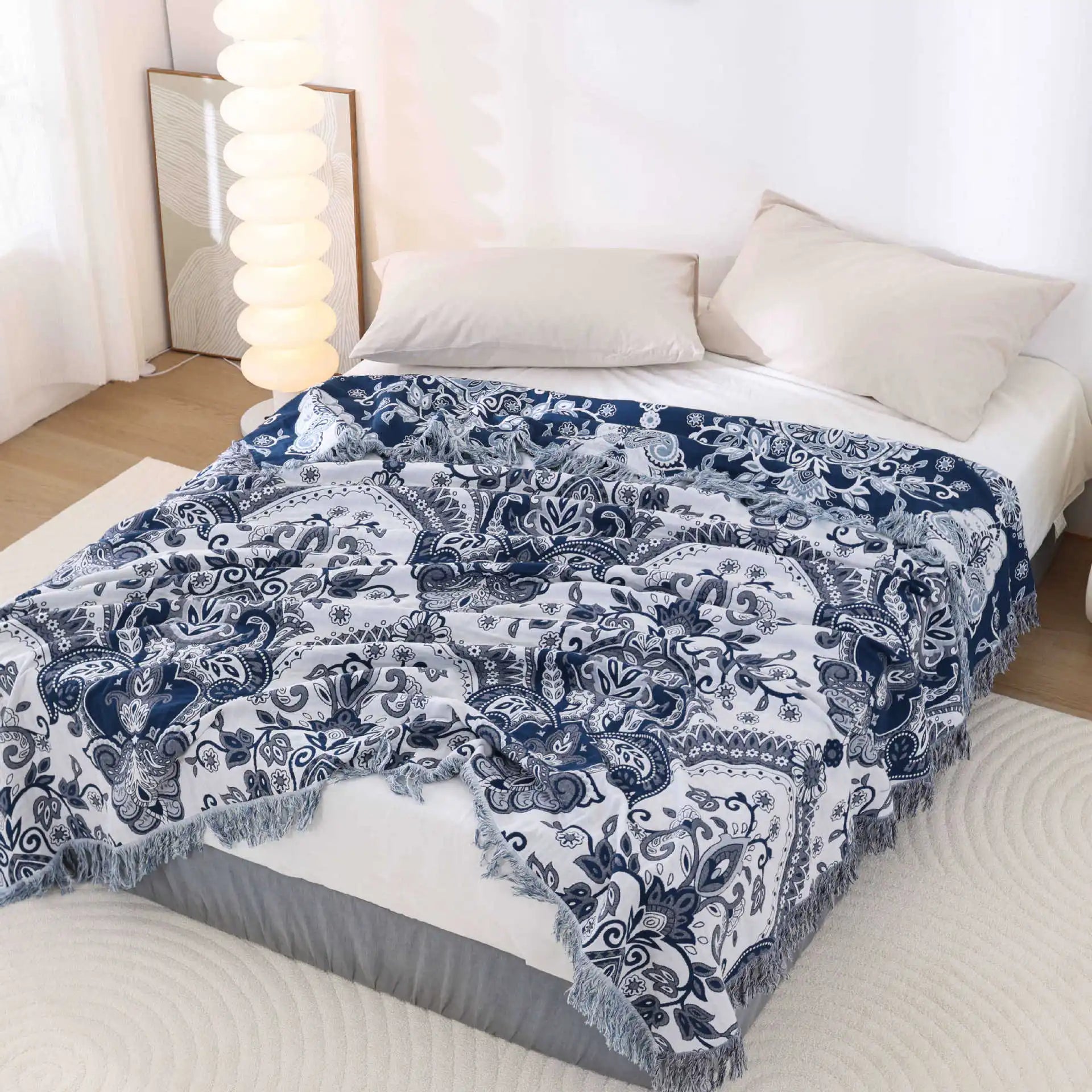 Japanese Cotton Double-sided Sofa Cover Throw Blanket For Bed Towel Cover Four Seasons General Quilt Bed Sheet Travel Blanket