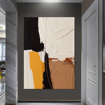 Sofa Background Wall Decor, Acrylic Paintings, Abstract Frameless Canvas Artwork, Modern Design Textured Drawing Art Picture