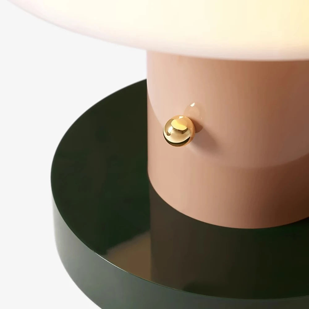 Mushroom table lamp bedroom bedside decorative lamp USB charging LED touch switch desk lamp