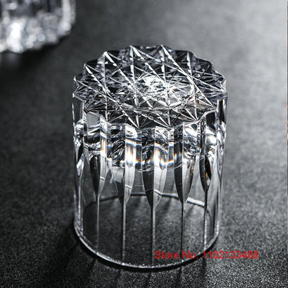 Expensive Whisky Cup Bright Kaleidoscope Asterism Crystal Wine Tasting Glasses Diamond Carving XO Chivas Brandy Whiskey Snifter