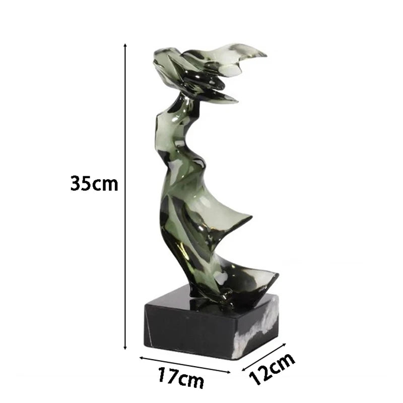 Abstract Ornaments Dragon Figures Interior Living Room Decor Art Creative Sculptures Resin Desk Accessories Home Decorations