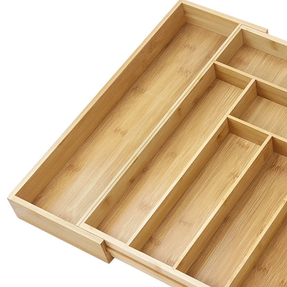 Extendable Cutlery Tray Expandable Storage Organizer Kitchen Drawer Holder Tray Insert Cabinet Utensil Box Makeup Toys Sundries