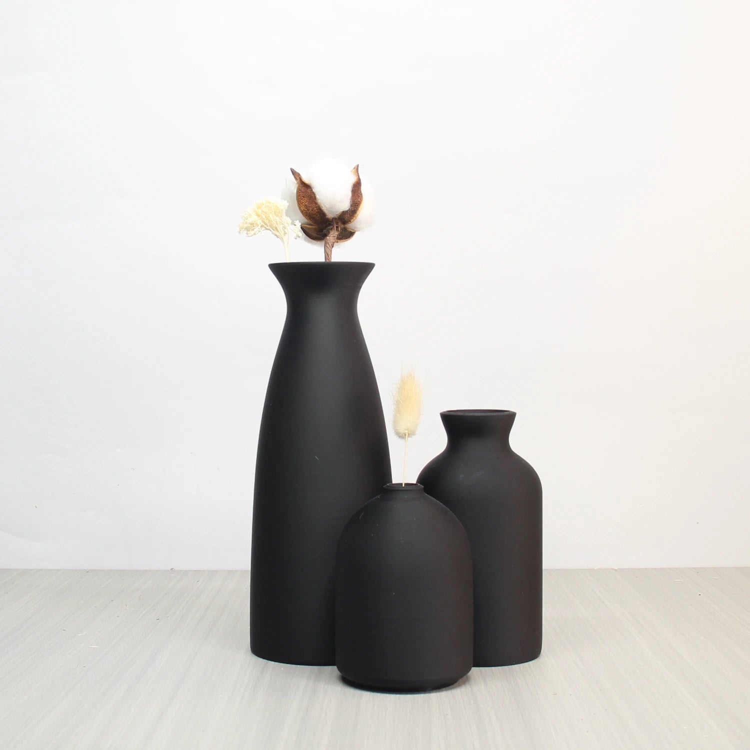 Vase Set-3, Modern Vintage Vase Decoration Living Room Bedroom or Office, Small Vase Vase Pampas Grass Dried Flower Table Decor