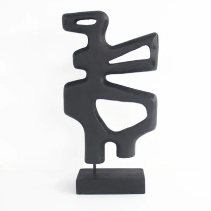Wooden Sculptures Nordic Vintage Sculpture Elegant Luxury Creative Ornaments Miniature Aesthetic Art Ornament Home Decorations