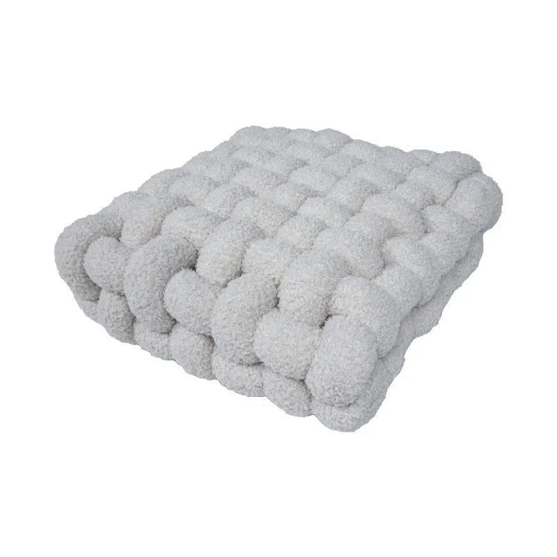 Nordic INS Lamb Velvet Square Woven Chair Pad Sofa  Cuion Plu Pillow Decorative Bay Window Pad Office Area Coffee op