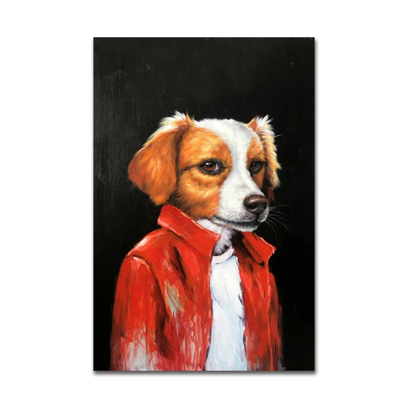 Creative Cartoon Picture Art, 100% Hand Painted, Abstract Oil Painting on Canvas, Wall Art for Living Room, Home Decor, No Frame