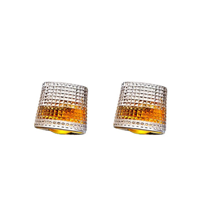 160Ml Tumbler Glass Rotating Whiskey Glass Creative Gyro Glass Drinkware Red Wine Glass Shake Decompression Glass Wine Cup