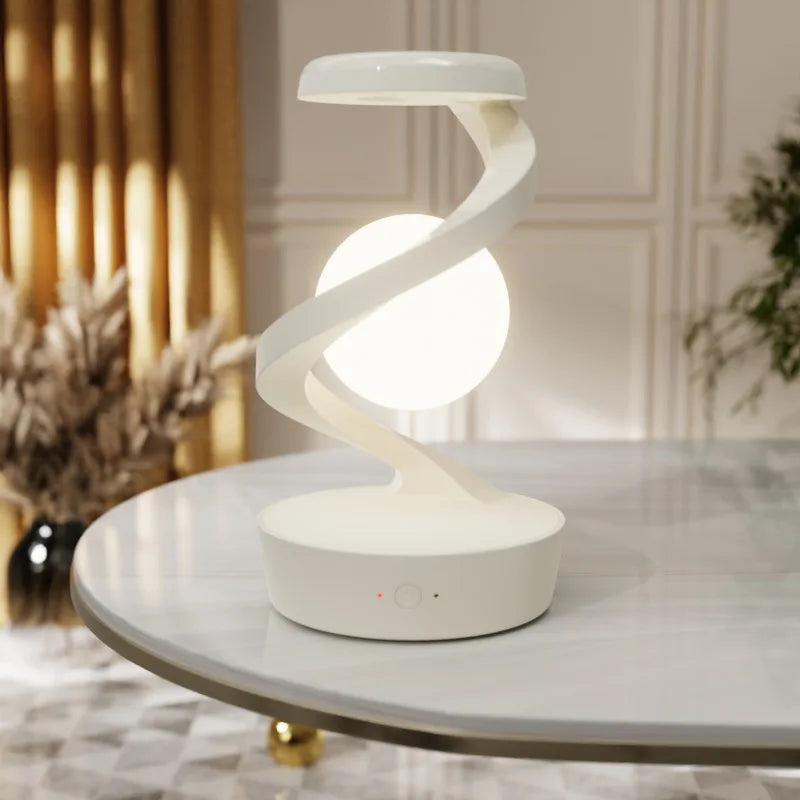 Floating Levitation Globe LED Lamp Novelty Ball Light  Wireless Charger Decorative Light for Bedroom/office Home Decor Lamps