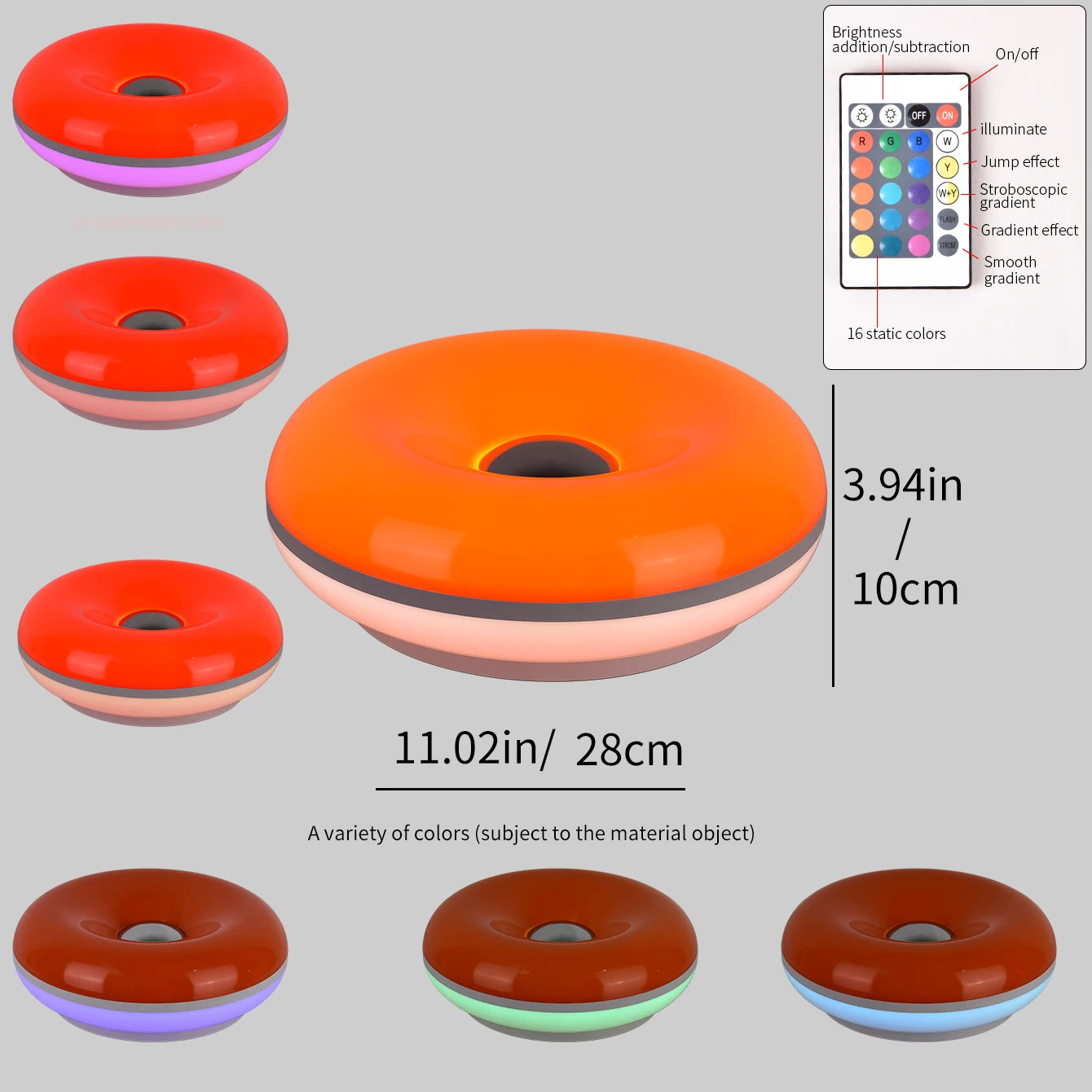 Bauhaus table lamp USB plug bedroom bedside lamp living room dining room decoration donut ambient light