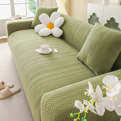Cream-style Cat Scratch-resistant Elastic Sofa Cover Full Package All-season New Anti-slip Sofa Seat Cushion Sofa Covers
