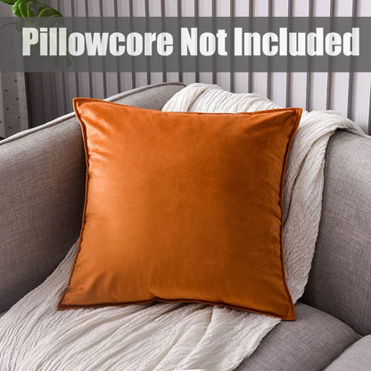 1 Piece Super Soft Velvet Solid Color Living Room Sofa Decorative Cushion Cover Pillow Cover (excluding Filler)