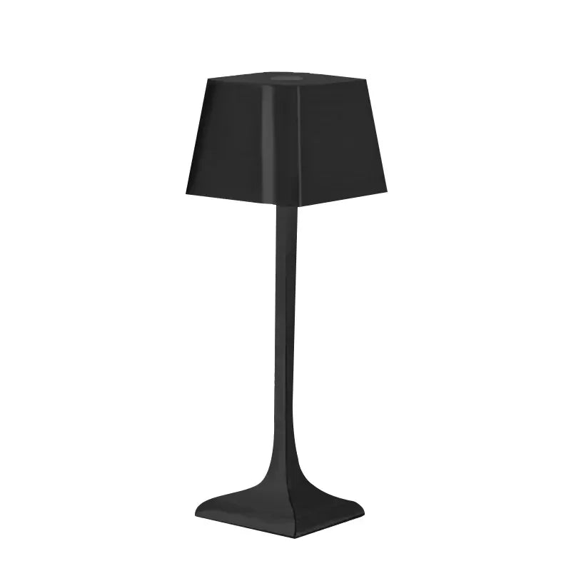 Rechargeable wireless bedroom bedside decoration simple metal touch LED table lamp creative atmosphere lamp