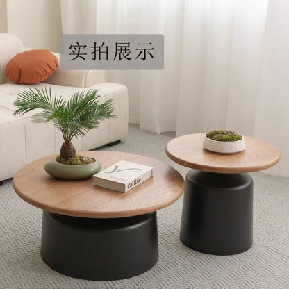 Scandinavian Round Coffee Table Set – view 3, modern home furniture