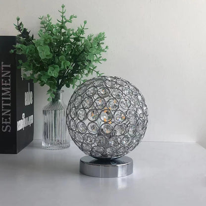 OUDELADI Modern Desktop Decoration Lighting fixtures E27 Crystal Table Lamp Parlor Bed Room Bedside Cabinet Desk lamp