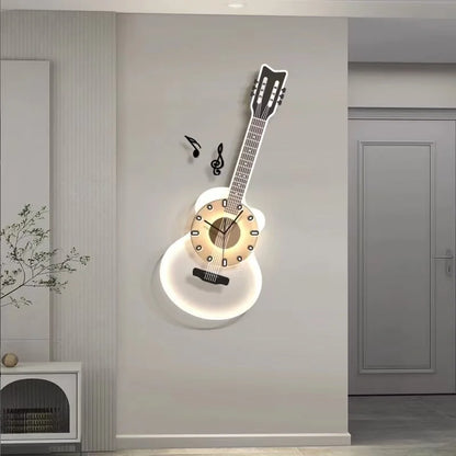 Modern minimalist wall clock, living room corridor decoration, minimalist creative art Internet famous wall hanging lamp