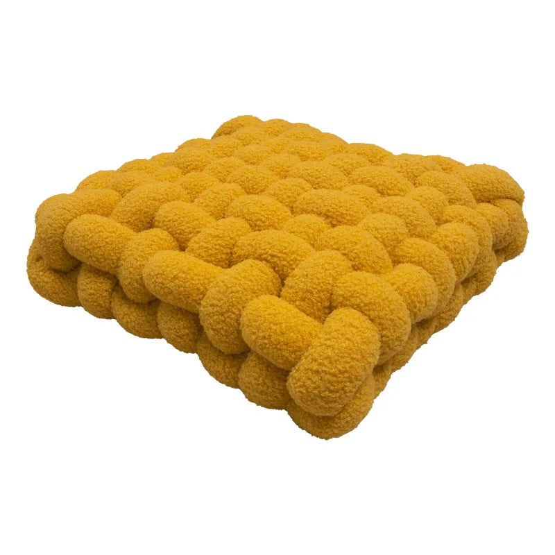 Nordic INS Lamb Velvet Square Woven Chair Pad Sofa  Cuion Plu Pillow Decorative Bay Window Pad Office Area Coffee op