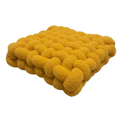 Nordic INS Lamb Velvet Square Woven Chair Pad Sofa  Cuion Plu Pillow Decorative Bay Window Pad Office Area Coffee op