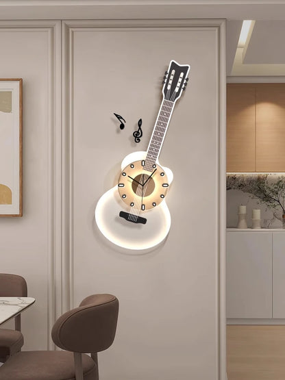 Modern minimalist wall clock, living room corridor decoration, minimalist creative art Internet famous wall hanging lamp