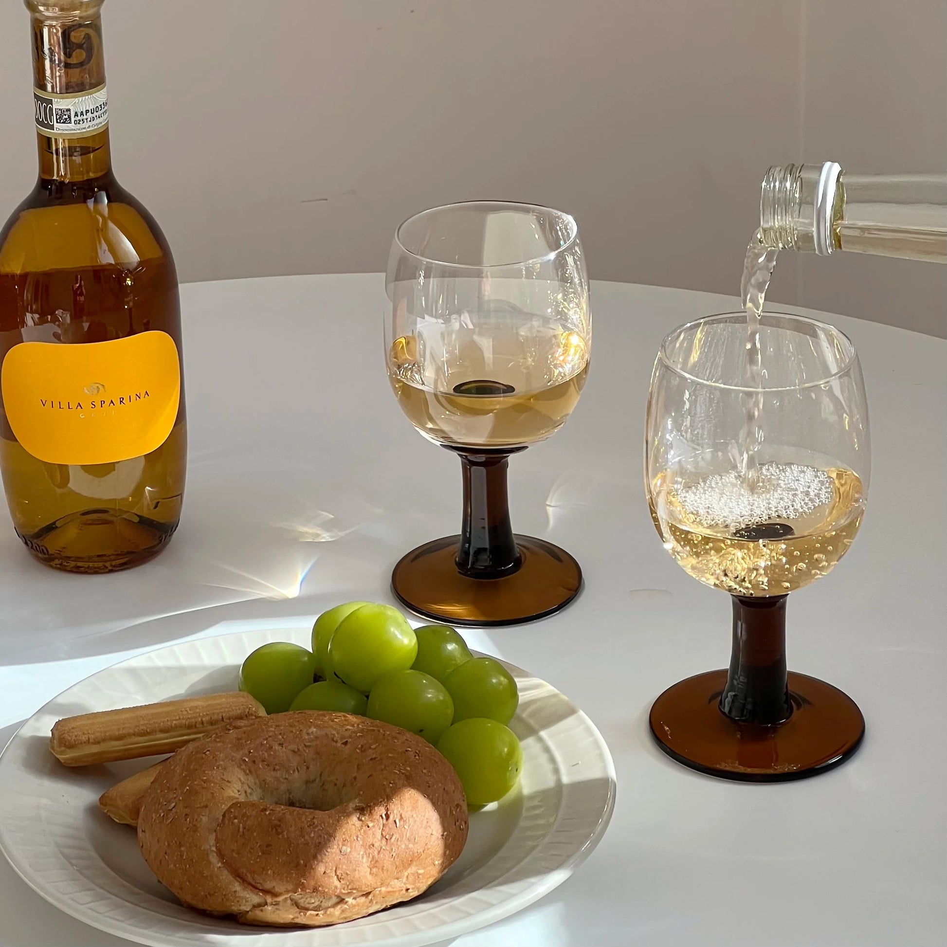 2PCS Champagne Cup Colorful Glass Cup Household Wine Glass Sparkling Wine Glasses Drinkware Home Bar Suitable For Birthday