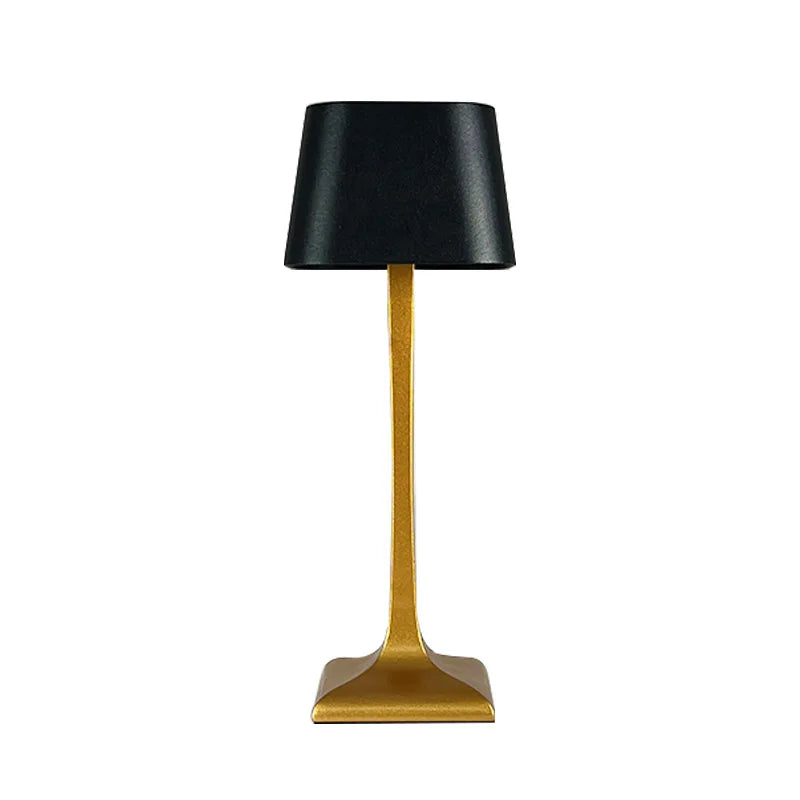 Rechargeable wireless bedroom bedside decoration simple metal touch LED table lamp creative atmosphere lamp