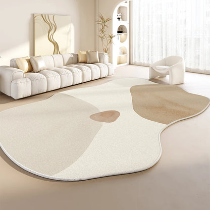 Irregular Shapes Living Room Decoration Plush Carpet Japanese Style Rugs for Bedroom Thick Anti-slip Floor Mat Home Washable Rug