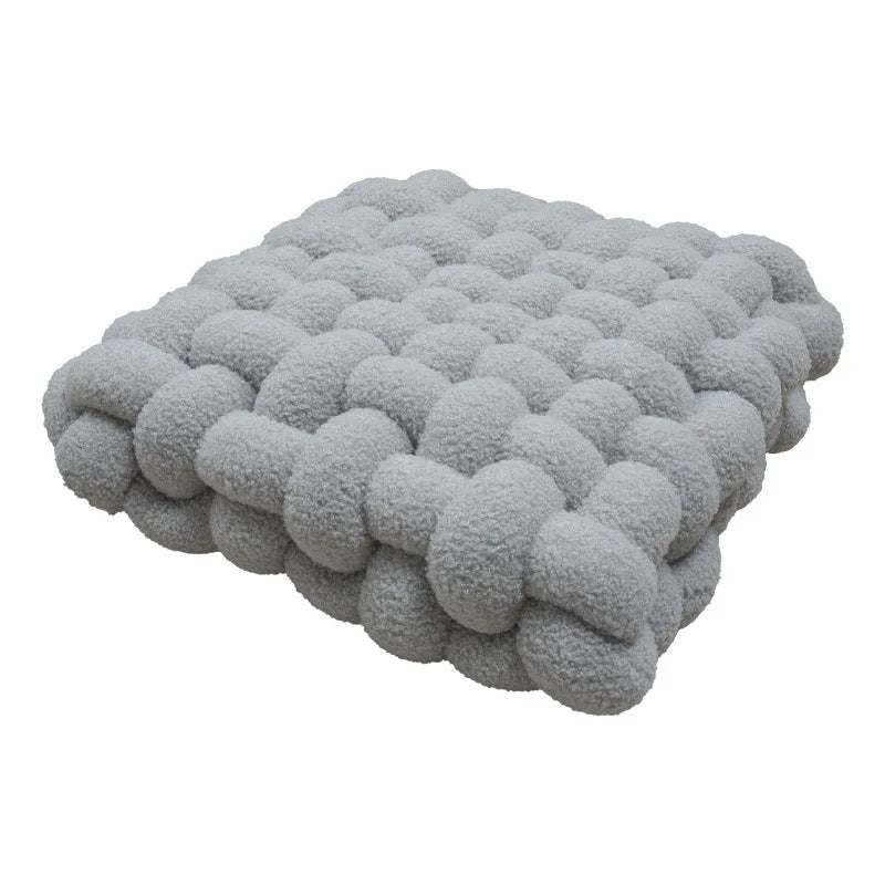 Nordic INS Lamb Velvet Square Woven Chair Pad Sofa  Cuion Plu Pillow Decorative Bay Window Pad Office Area Coffee op
