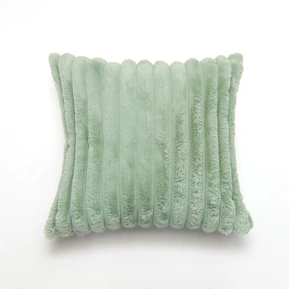 Double Sided Wide Edge Thick Soft Plush Cushion Covers Vintage Solid Color Pillowcase  Decorative pillows for sofa