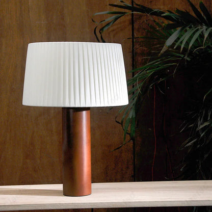New Simple LED Pleated Solid Wood Table Lamp Living Room Study Bedroom Bedside Atmosphere Lighting Lamps
