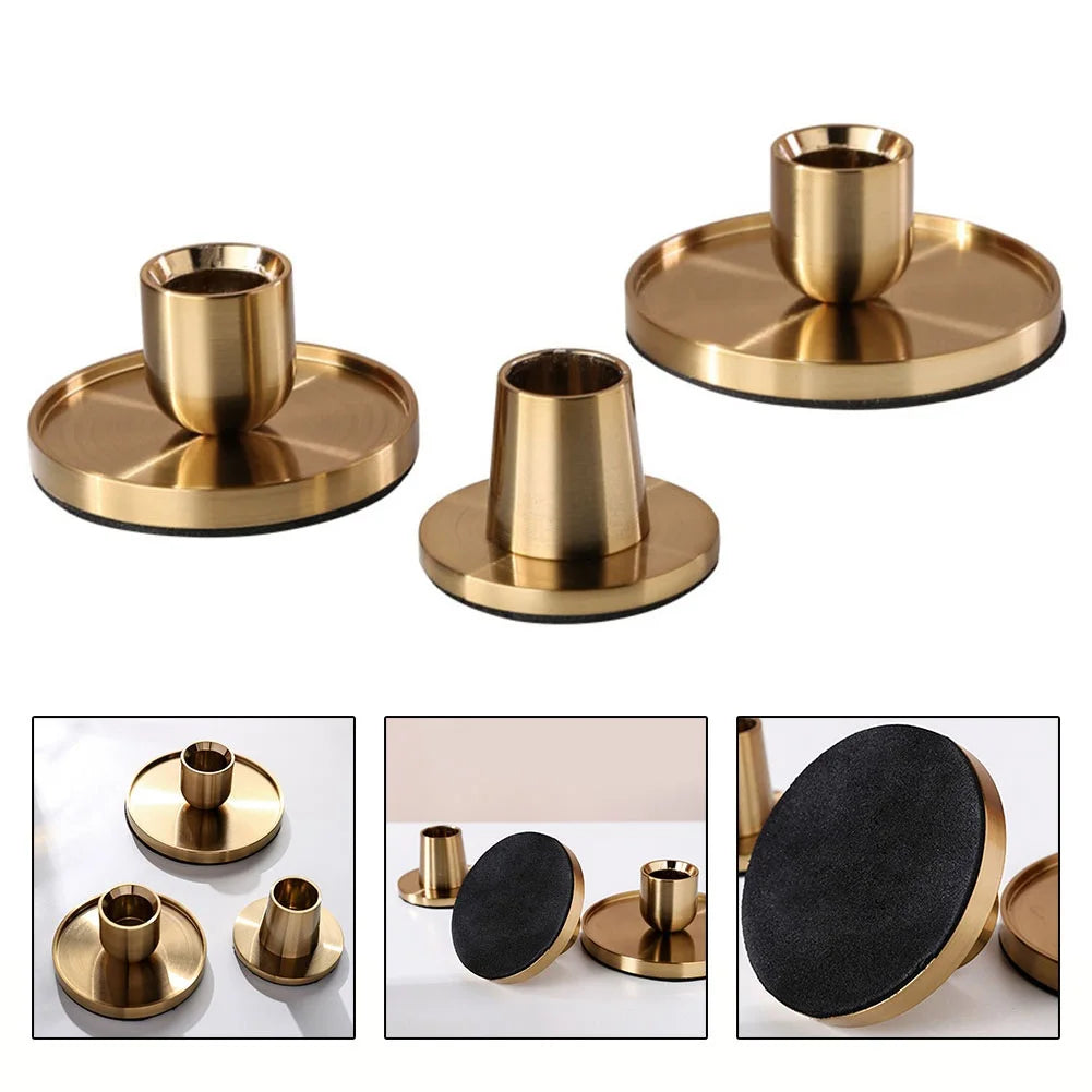 Golden Candle Holder Candlestick Decoration Crafts Table Wedding Home Decor Ornament Candlestick Candle Stand Decoration