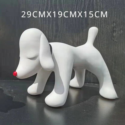 Animal Table Figurine White Miniatures Sculpture Modern Room Bedroom Decoration Accessories Valentine Gift Home Decor Items