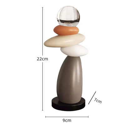 Modern Stone Figurines Resin Good Luck Book Nook Miniatures Living Room Office Aesthetic Decoration Accessories Gifts for Couple