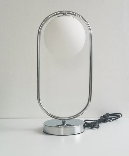OUDELADI  Frosted Glass ball Table Lamp Gold Silver Brass Black Desk lamp Home Decor Study Bedroom Lighting fixtures