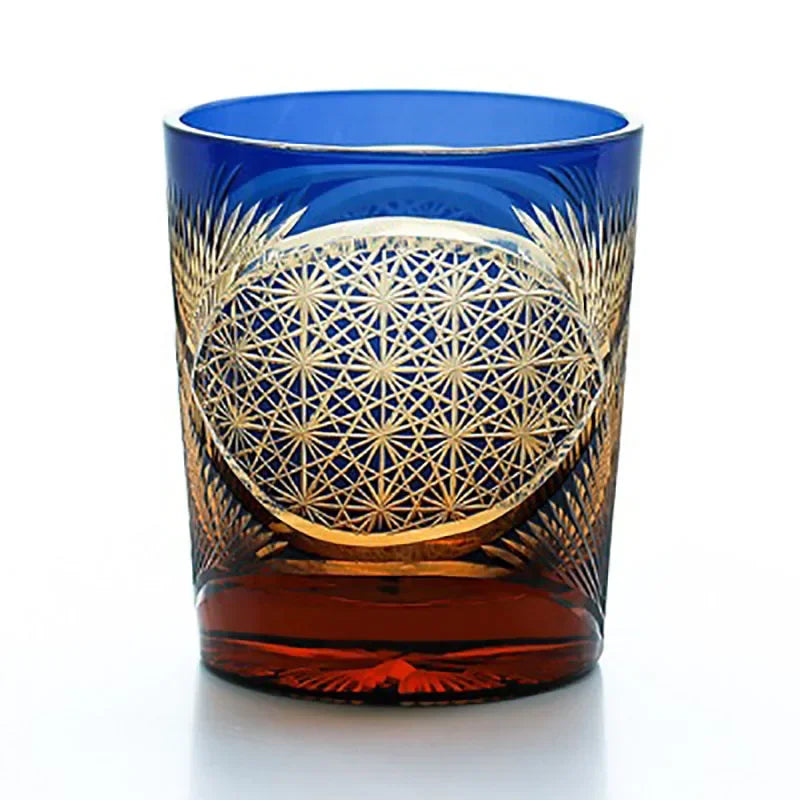 Wine Glasses Luxe Handmade Chrysanthemum Glass Wine Set Edo Kiriko Whisky Glass Japanese Carved Wedding Wine Glasses Vintage Cup